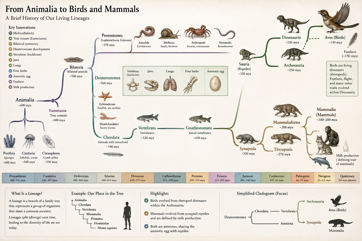 Animal lineage image preview.