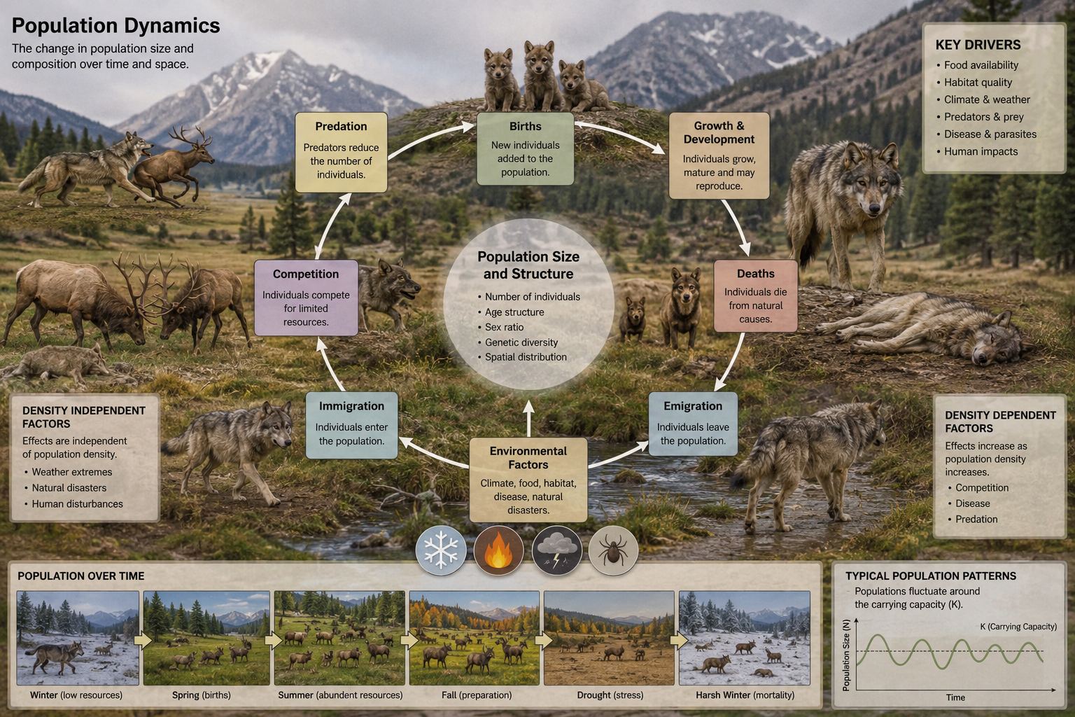 Ecosystem population dynamics image preview.